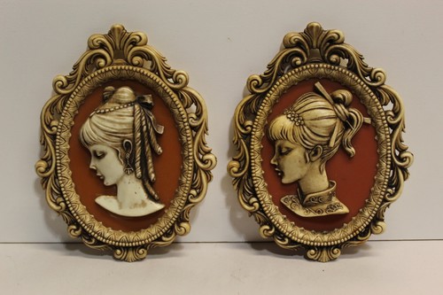Vintage set cameo wall - vintage,
