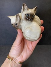 Vintage Beswick Siamese Cat Figurine 1960s
