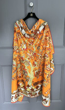 Womans Tree of Life Arty Horses Print Long Neck  Large Ladies Shawl Silk Scarf