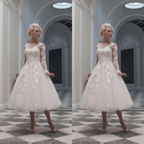 Tea length wedding dresses - tea,