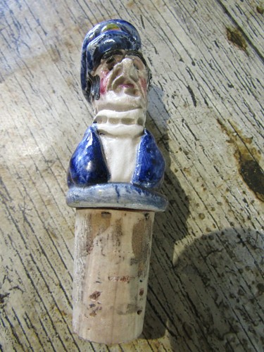 Vintage ceramic bottle stopper - vintage,