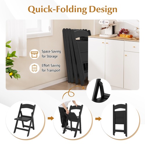 Padded folding dining chairs - dining,