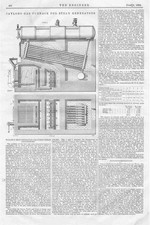 Taylor's Gas Furnace for Steam Generators - Antique Engineering Print 1894