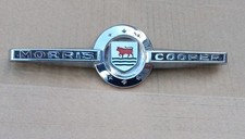 Morris Cooper Bonnet Badge . Genuine Part Nice Chrome