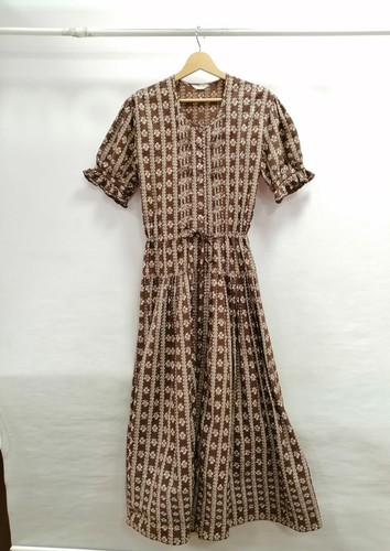 Keneko isao brown flower print - isao,