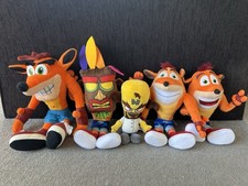 Crash Bandicoot Plush Bundle Mixed Characters VGC 1 X Play By Play 2001