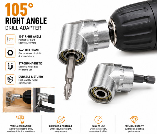 105 right angle drill - 105°,