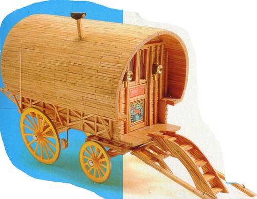 Matchstick model kit - model, bow