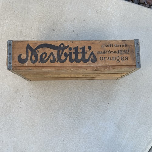 Nesbitt orange soda crate - soda,