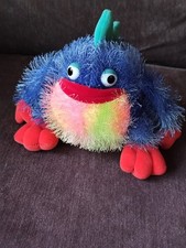 Aurora Smidgen Monster Plush 9.5″ Blue MultiColoured Fuzzy Toy Sound Not Working