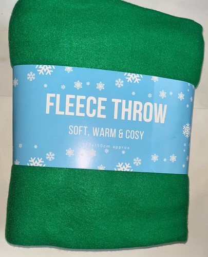 Fleece throw 120 x150cm - , green