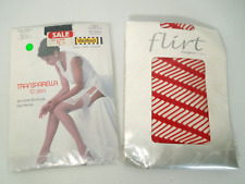 Wolford Stockings size 5-6 12 Denier Navy + Flirt Red Designer Tights  New Other