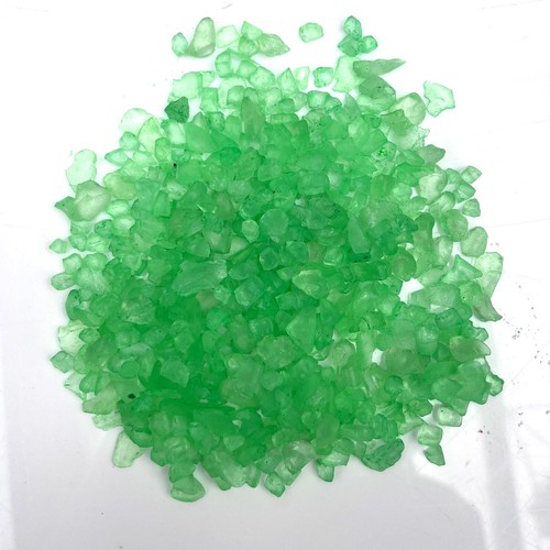 Green crushed glass - green,