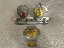 Vintage AA Car Badge x2 +