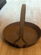 Antique Romany Gypsy Frying Pan 10inch Wide Shed Find Iron hanging