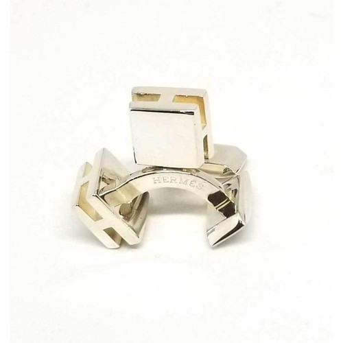 Hermes silver logo square - silver,