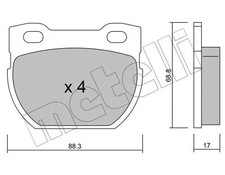 REAR BRAKE PAD SET DISC BRAKE