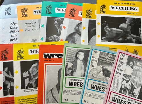 British wrestling programmes - wrestling, x
