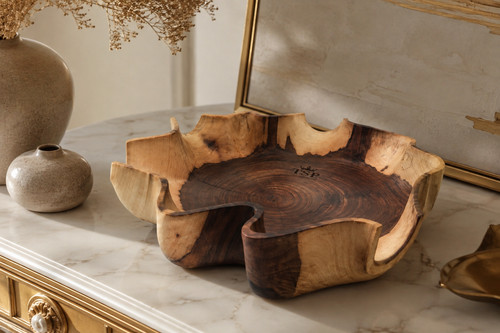 One kind walnut wood bowl - wood,