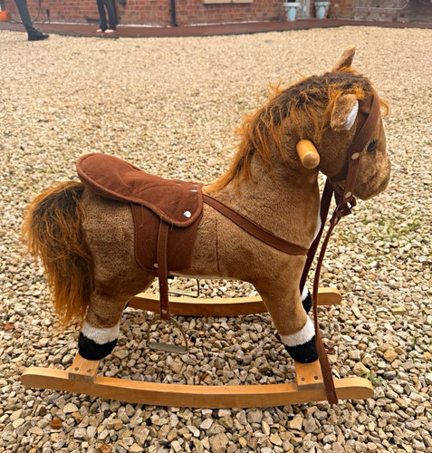 Vintage plush rocking - plush, horse