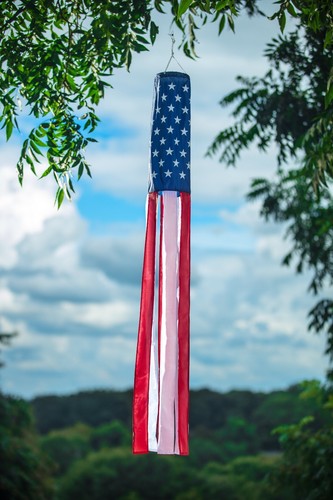American flag windsock - american, 60"