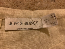 Vintage Joyce Ridings Linen Skirt. Natural Colour. UK 16. Made in Great Britain