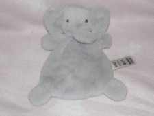 Marks and Spencer elephant comforter soft toy grey blankie