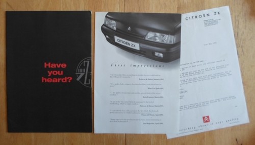 Citroen range 1991 - citroen, zx