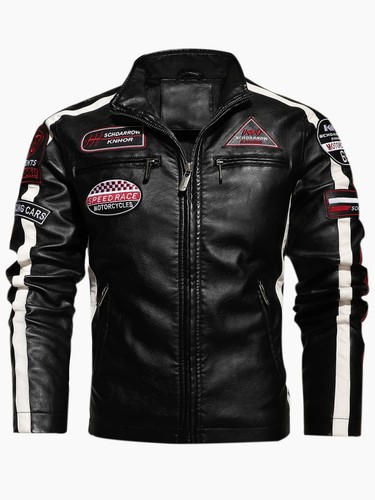 Motorcycle leather jacket - pu,
