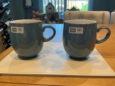 Denby Azure  Large Curve Mugs