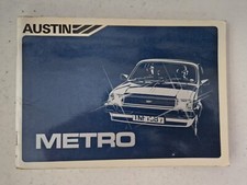 Austin Metro Handbook Dated 1983 AKD4678  City L HLE HL HLS S 1.0 1.3