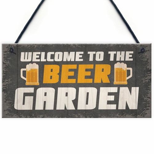 Novelty beer garden sign funny - novelty,