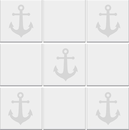 Bathroom tile stickers anchor - bathroom,