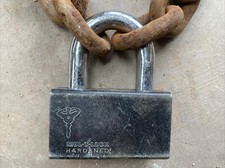 Old rusty chain inches - ,