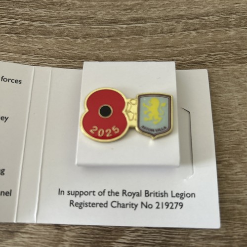 Aston villa remembrance pin - remembrance,