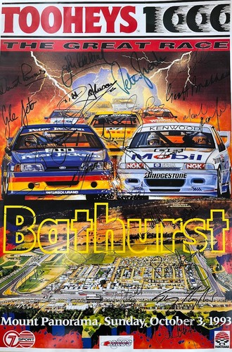 Bathurst 1000 autographed - bathurst,