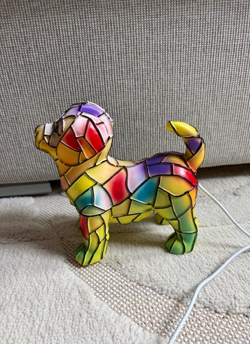 Colourful labrador dog night - colourful,