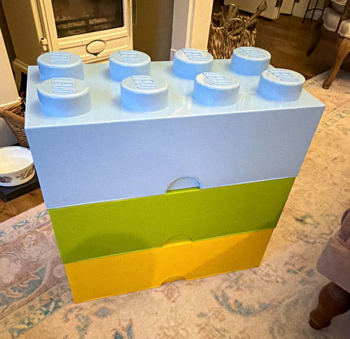 Three lego storage brick - three, 2