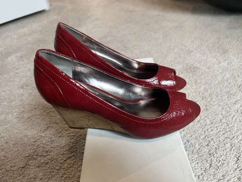 Alfani red cork wedge pumps - alfani,