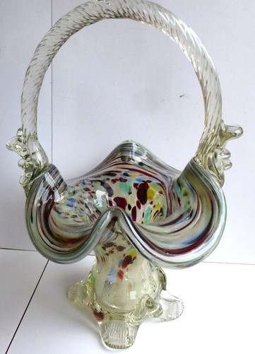 Murano basket old - murano, &