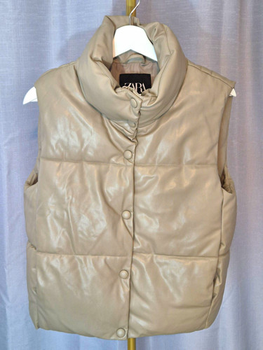 Zara women beige faux - zara, women's