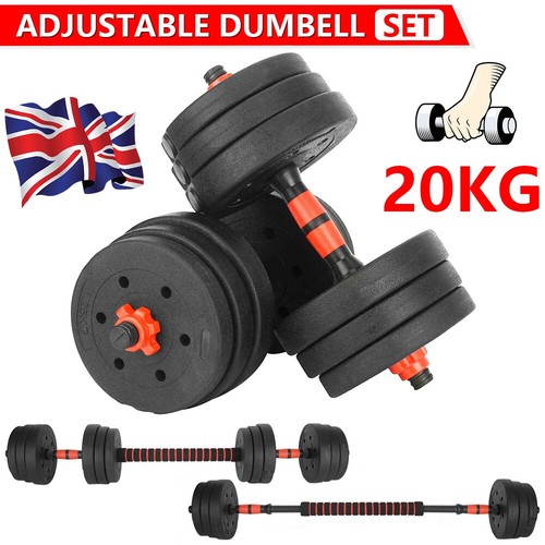 20kg fitness dumbbells - , pair