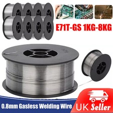 8KG Gasless Mig Welding Wire 0.8mm 1kg Flux Core Wire Cored Welder Reel No Gas