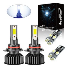 For Vauxhall Insignia 2009-2017 9012 LED Headlight Bulbs Clear White Lamp Light