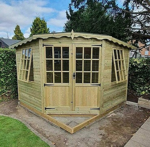 7x7 corner house summerhouse - corner,
