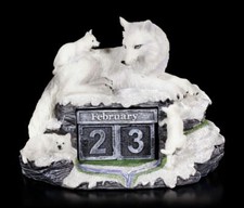 Wolf Figure as Calendar -