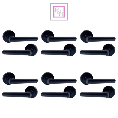 Straight bar matt black door - t,