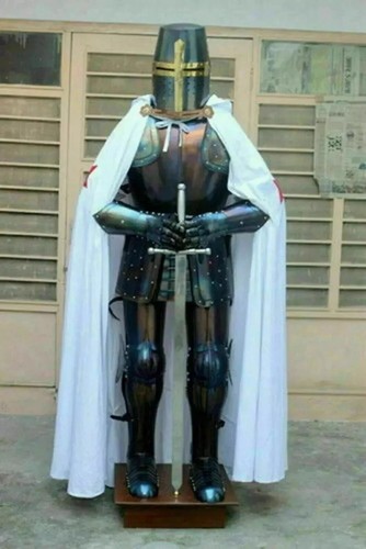 Medieval templar armor - armor, suit