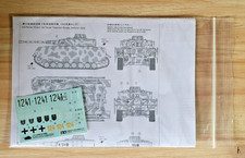 TAMIYA 35209 PANZERKAMPFWAGEN IV Ausf. H Sd.Kfz. 161/1 EARLY 1/35 DECALS & GUIDE