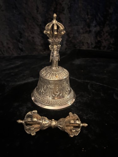 Tibetan vajra and bell set - tibetan,
